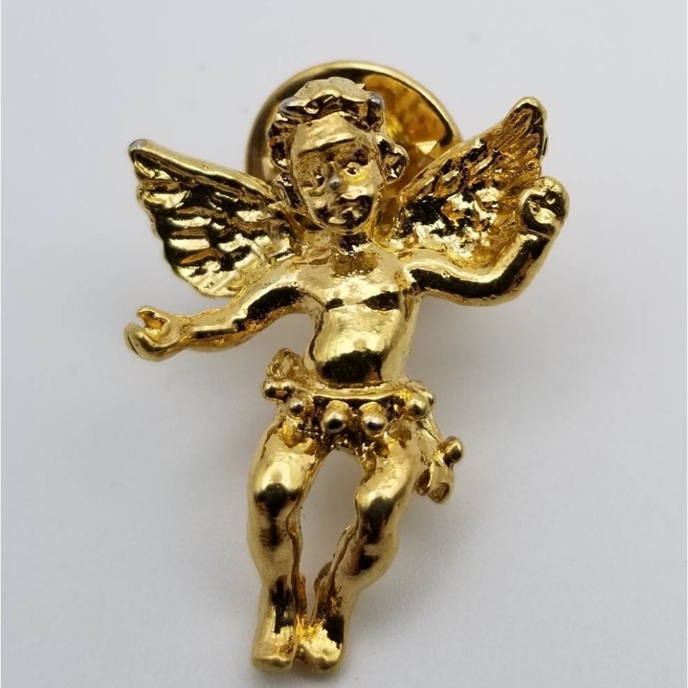 Cherub guardian heavens angel pin